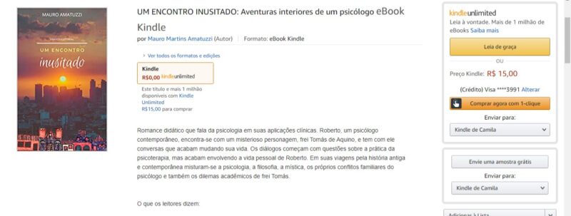 Novo lançamento da Esboço Editorial: Um Encontro Inusitado, de Mauro M. Amatuzzi.